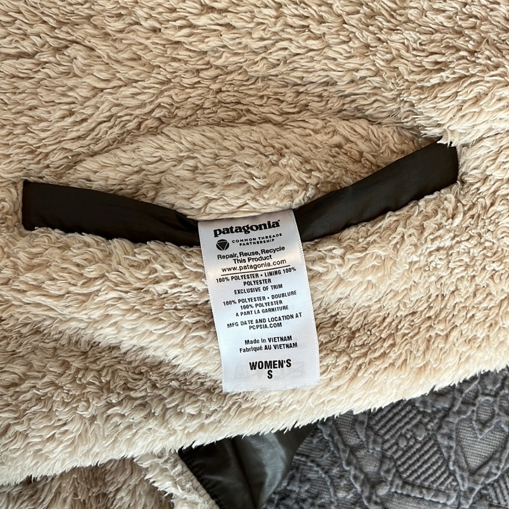 Patagonia Los Gatos Reversible Fleece Sherpa Zip Vest S - Picture 7 of 8